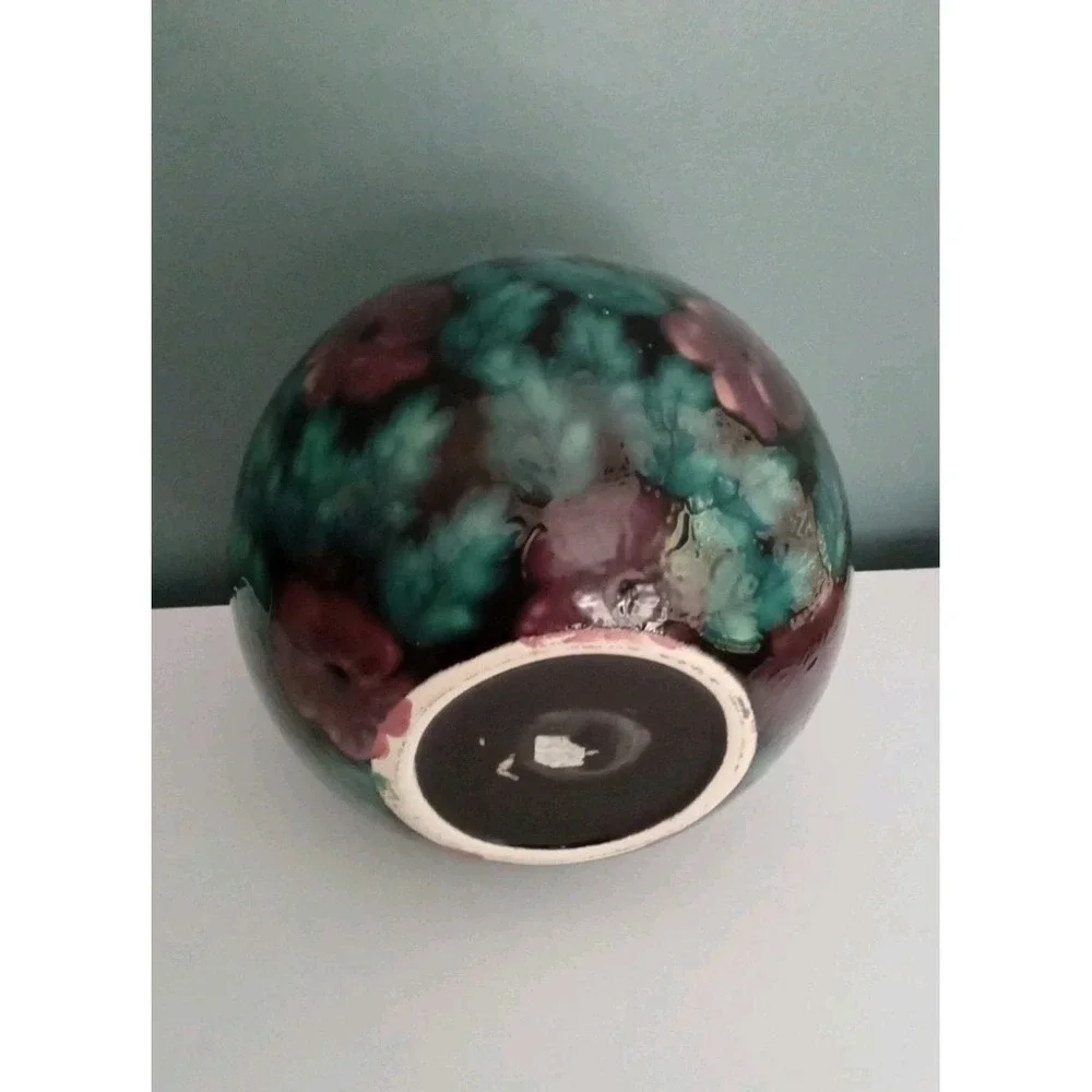 Floral‎ Vase Round Ceramic Accent Decor Table Vase Flower Vase Decor